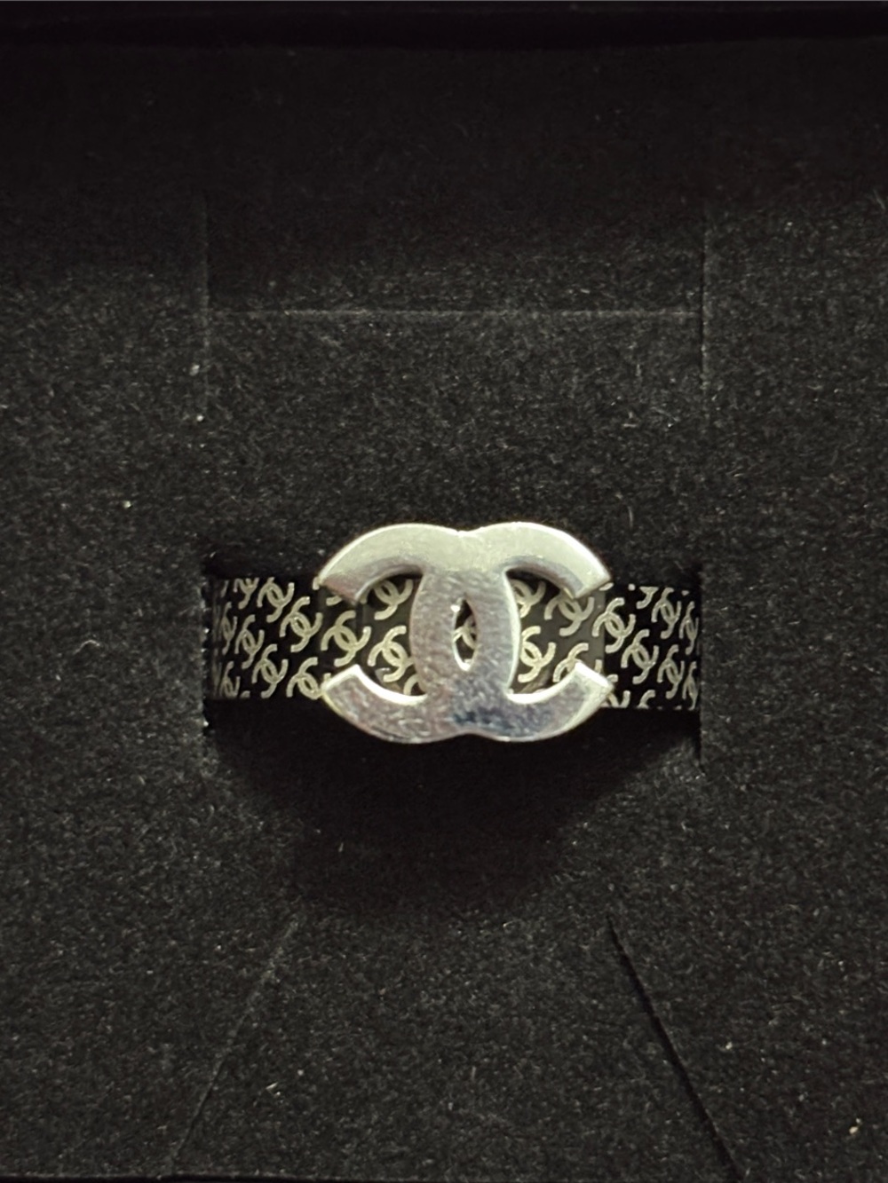 CC Black & Silver Ring